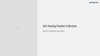 GFG Curriculum- Grade 1-Term 1 – Week 8 - God Confirms His Covenant