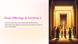 Grain Offerings in Leviticus 2