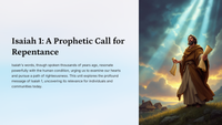 Isaiah 1: A Prophetic Call for Repentance