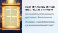 Isaiah 14: A Journey Through Pride, Fall, and Restoration