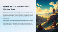 Isaiah 16 – A Prophecy of Moab's Fate