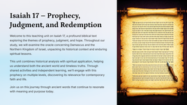 Isaiah 17 – Prophecy, Judgment, and Redemption