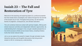 Isaiah 23 – The Fall and Restoration of Tyre