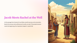 Genesis 29 - Jacob Meets Rachel at the Well