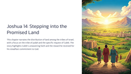 Joshua 14: Stepping into the Promised Land