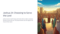 Joshua 24: Choosing to Serve the Lord