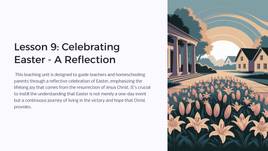Easter unit - Lesson 9: Celebrating Easter - A Reflection