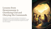 Lessons from Deuteronomy 4: Glorifying God and Obeying His Commands