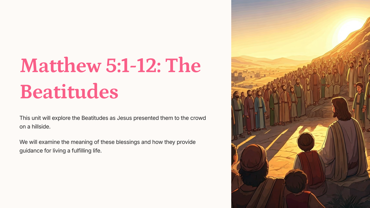 Matthew 5:1-12: The Beatitudes| gofindgod.com