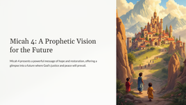 Micah 4: A Prophetic Vision for the Future