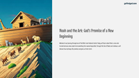 GFG Curriculum- Grade 3 -Term 1 – Week 3 - Noah and the Flood