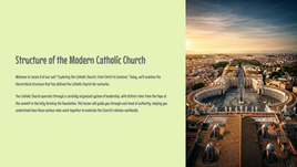 Lesson 8 - Structure of the Modern Catholic Church