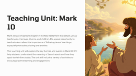 Teaching Unit: Mark 10