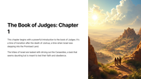 The Book of Judges: Chapter 1