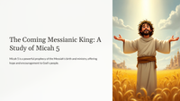 The Coming Messianic King: A Study of Micah 5