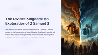 The Divided Kingdom: An Exploration of 2 Samuel 3