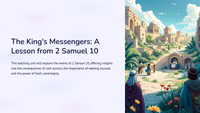 The King's Messengers: A Lesson from 2 Samuel 10