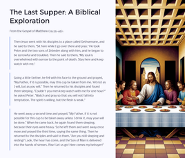 Easter Unit Lesson 5: Jesus in the Garden of Gethsemane