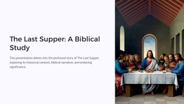 Easter Unit Lesson 4: The Last Supper