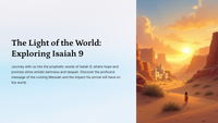 The Light of the World: Exploring Isaiah 9