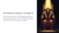 The Reign of Kings in 2 Kings 15