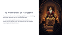 2 Kings 21 - The Wickedness of Manasseh