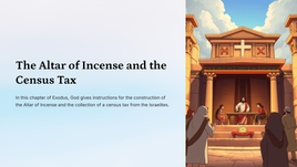 Exodus 30 -The Altar of Incense and the Census Tax