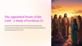 The Appointed Feasts of the Lord - A Study of Leviticus 23