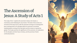 The Ascension of Jesus: A Study of Acts 1