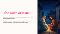 Matthew 1:18-25 - Matthew Recounts the Birth Of Jesus