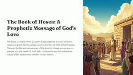 The Book of Hosea 2 : A Prophetic Message of God's Love