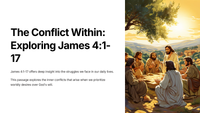 The Conflict Within: Exploring James 4:1-17