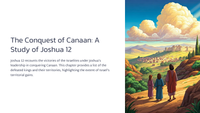 The Conquest of Canaan: A Study of Joshua 12