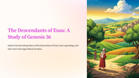 The Descendants of Esau: A Study of Genesis 36