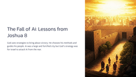 The Fall of Ai: Lessons from Joshua 8