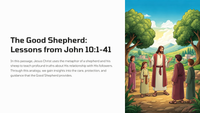 The Good Shepherd: Lessons from John 10:1-41