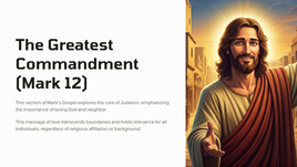 The Greatest Commandment (Mark 12)