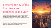 Matthew 23:1-39 -The Hypocrisy of the Pharisees and Teachers of the Law