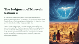 The Judgment of Nineveh: Nahum 2