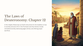 The Laws of Deuteronomy: Chapter 12