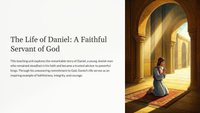 Daniel 1 - The Life of Daniel: A Faithful Servant of God