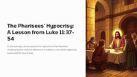 The Pharisees' Hypocrisy: A Lesson from Luke 11:37-54