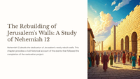 The Rebuilding of Jerusalem's Walls: A Study of Nehemiah 12