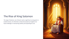 1 Kings 1 - The Rise of King Solomon