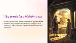 Genesis 24 - The Search for a Wife for Isaac