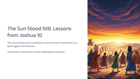 The Sun Stood Still: Lessons from Joshua 10