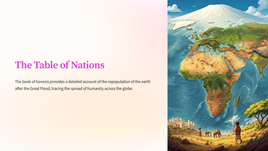 Genesis 10 - The Table of Nations