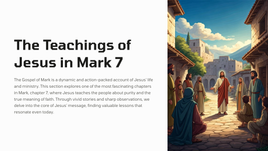 The Teachings of Jesus in Mark 7