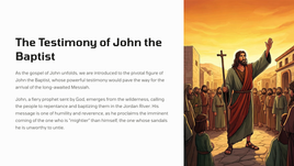 John 1:19-34 - The Testimony of John the Baptist