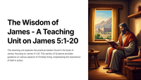 The Wisdom of James - A Teaching Unit on James 5:1-20